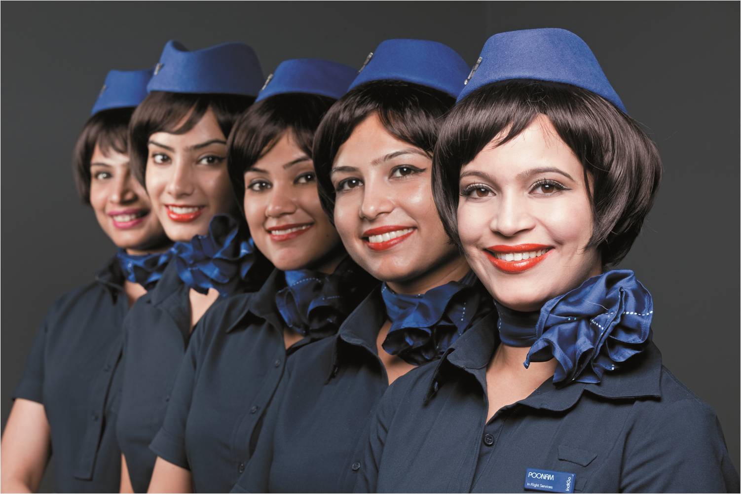 Sexy Two Air Hostesses In Uniform