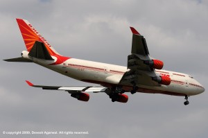 Air India Boeing 747-400 VT-ESP Ajanta. Image copyright Devesh Agarwal.