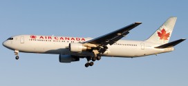 Air Canada Boeing 767-300ER C-FMWU arrives at London Heathrow. Photo copyright Devesh Agarwal.