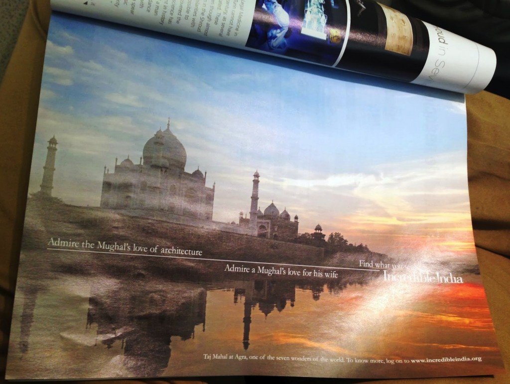 Iberia - Business class magazine, Incredible India ad