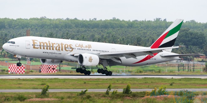 Emirates Boeing 777-200ER. Copyright Vedant Agarwal.