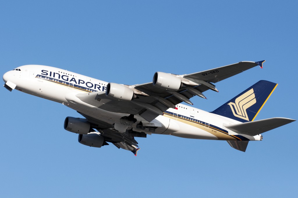 Singapore Airlines A380-800. Image copyright Devesh Agarwal. Used with permission. May not be copied or re-distributed.