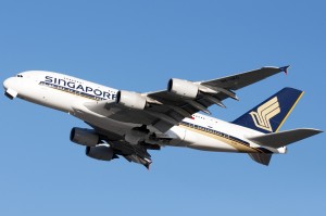 Singapore Airlines A380-800 9V-SKD. Image copyright Devesh Agarwal. Used with permission. May not be copied or re-distributed.