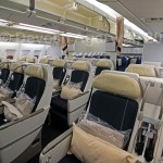 Air France premium economy cabin on board their A330-200.