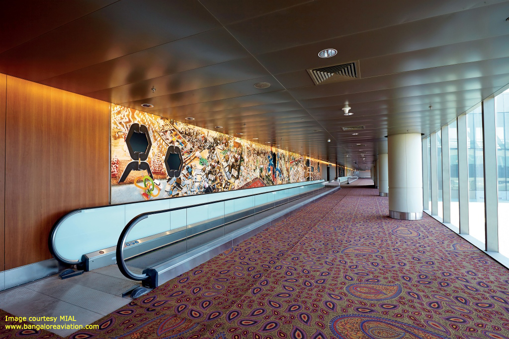 Arrivals corridor at Mumbai CSIA Terminal 2