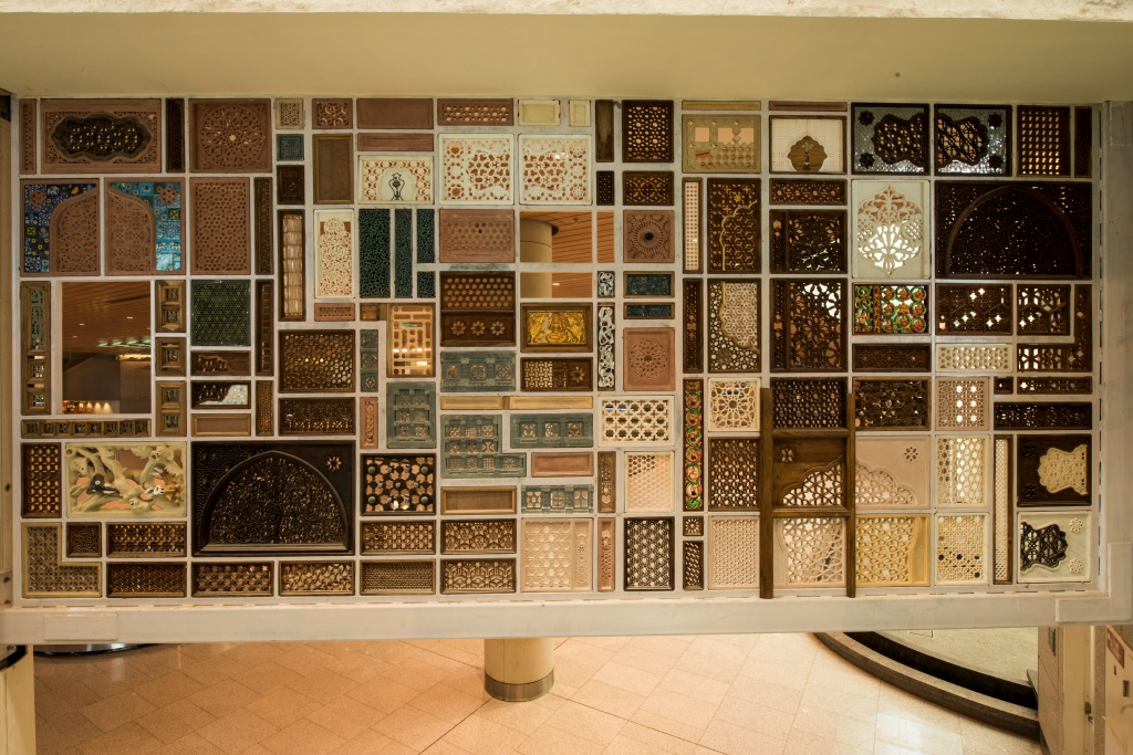 Abstract art wall at Mumbai CSIA Terminal 2
