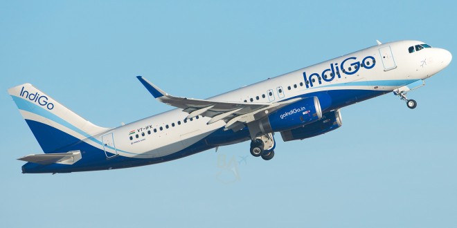 IndiGo Airbus A320-232(SL) VT-IFK with Sharklets.