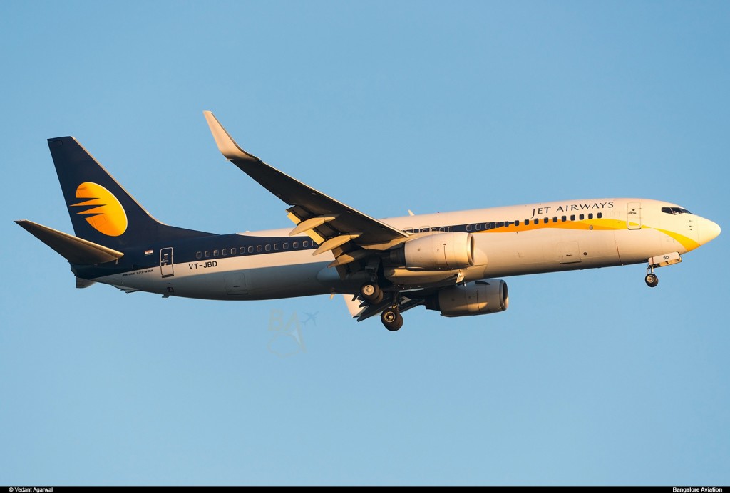 Jet Airways' Boeing 737-800 VT-JBD