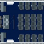 Lufthansa seat map Boeing 747-8i comparing business, premium economy and economy classes