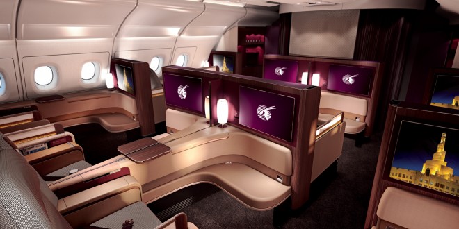 Qatar Airways A380 First Class Cabin