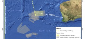 Malaysia Airlines MH370 cumulative searched areas till April 3, 2014. Picture courtesy AMSA.