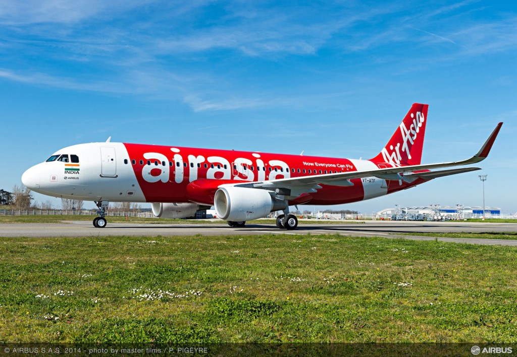 AirAsia India first Airbus A320 with Sharklets VT-ATF
