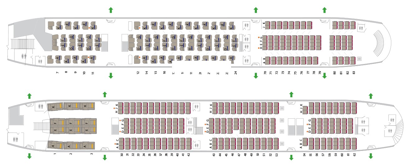 asiana a380 business class seat map[에 대한 이미지 검색결과