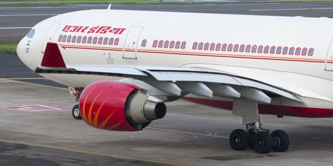 Air India Airbus A330-200 VT-IWA Wing view. Photo copyright Devesh Agarwal.