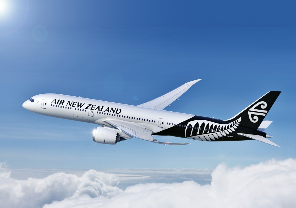 787-9 normal black and white livery