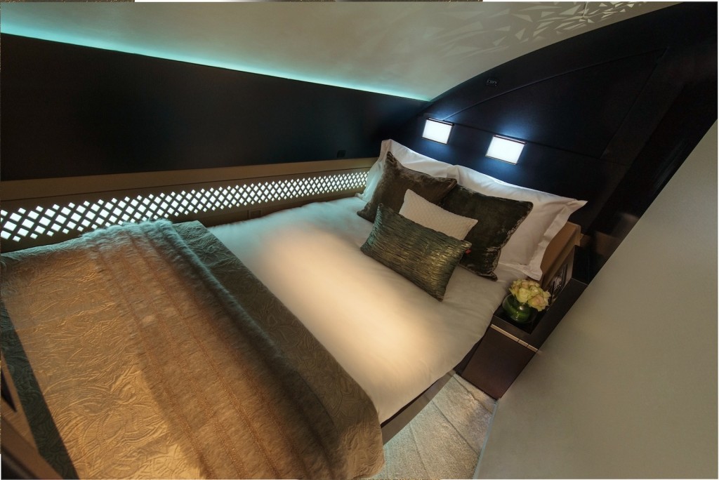 "The Residence" on Etihad Airways' Airbus A380 - Double bedroom.