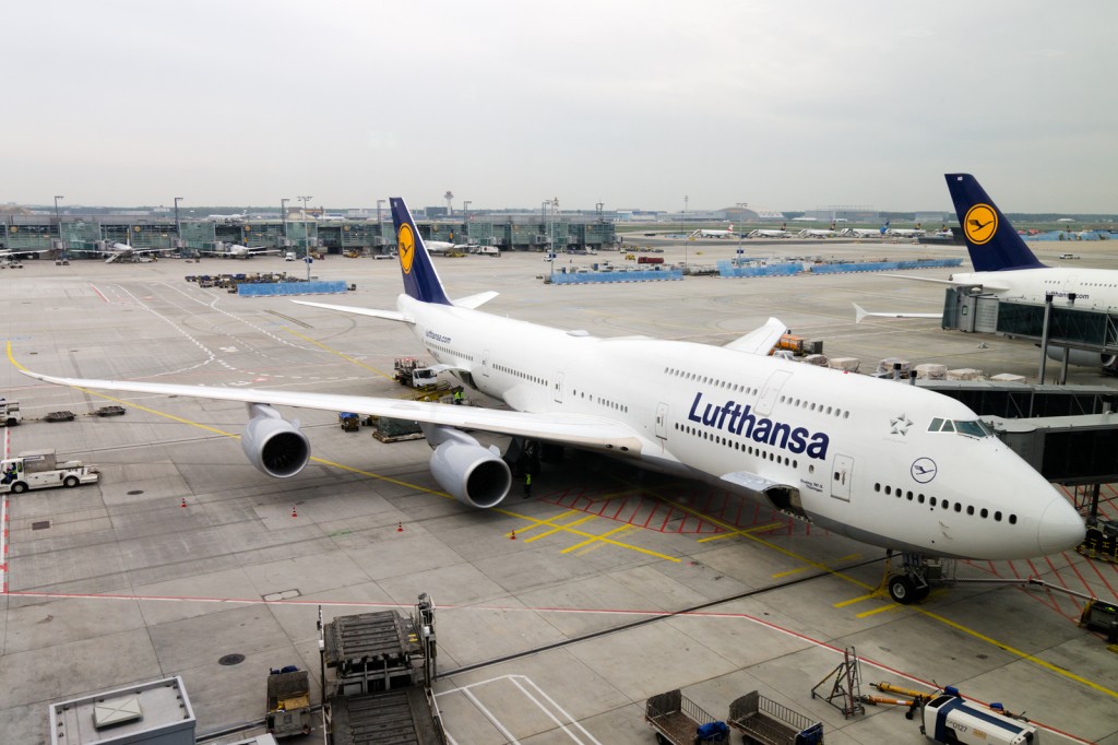 Lufthansa Boeing 747-8i D-ABYH at Frankfurt airport