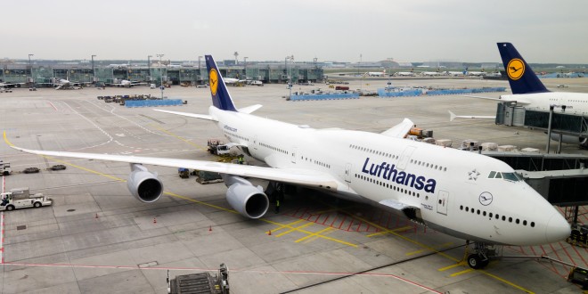 Lufthansa Boeing 747-8i D-ABYH at Frankfurt airport