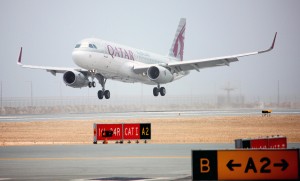 Qatar Airways A320 Sharklet A7-AHX First Flight to arrive at Hamad Intl Airport at QR7450. NDIA.