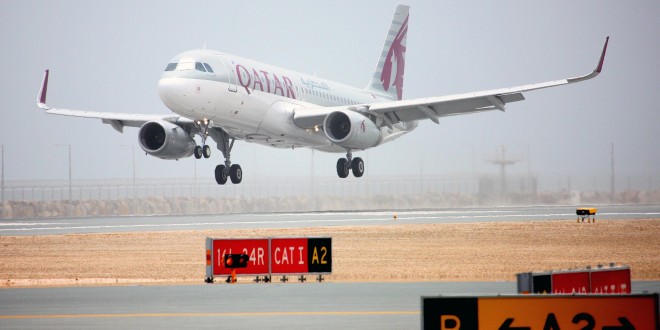 Qatar Airways A320 Sharklet A7-AHX First Flight to arrive at Hamad Intl Airport at QR7450. NDIA.