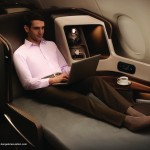 Singapore Airlines next generation business class ultra-wide 30 inch seat. Image courtesy the airline.
