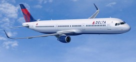 Computer generated image of Delta Air LInes Airbus A321 with Sharklets. Image copyright Airbus S.A.S.