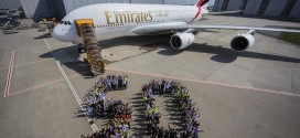 50th A380 delivered to Emirates. Airbus image.