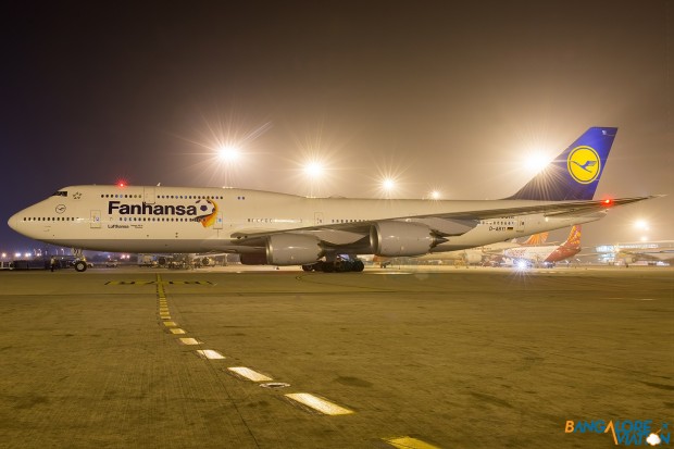 Lufthansa Boeing 747-8i D-ABYI "Fanhansa" Livery