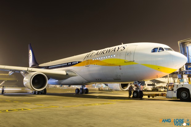 Jet Airways Airbus A330-300 VT-JWQ. Image copyright Vedant Agarwal.