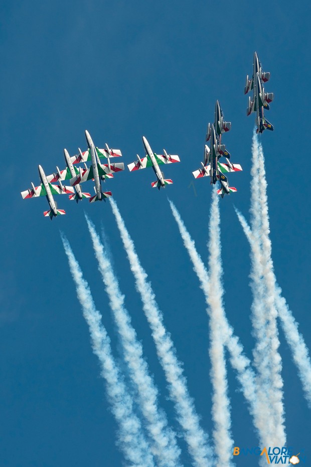 The Frecce Tricolori at the top of the Big Apple.