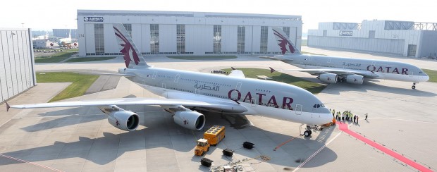 Qatar Airlines Airbus A380 delivery