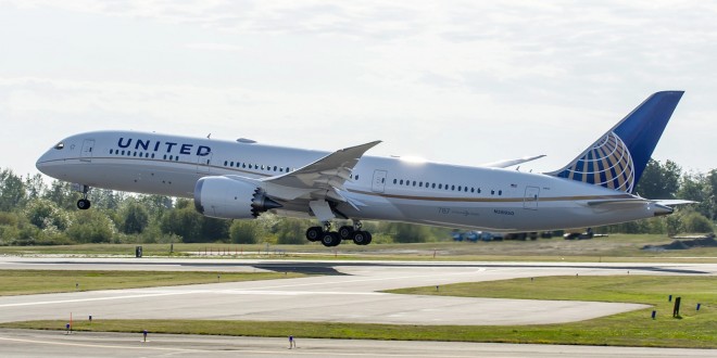 United Airlines' first Boeing 787-9 Dreamliner. N38950. #181. ZB167.