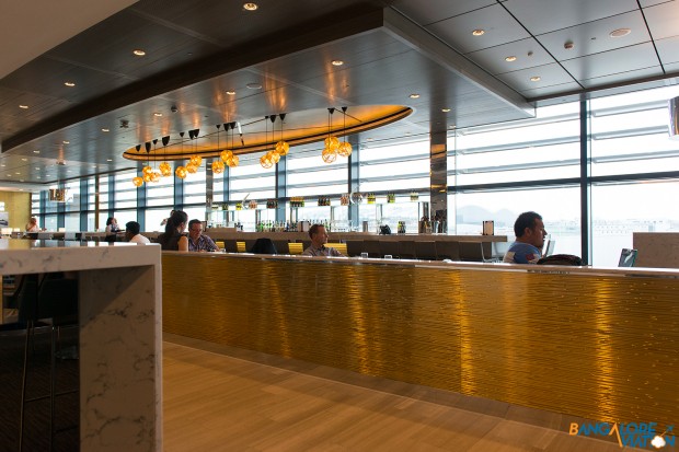 The bar at the United Club. London Heathrow Terminal 2.