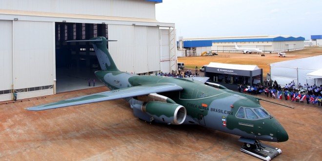 Embraer rolls out the first KC-390. Embraer Image.