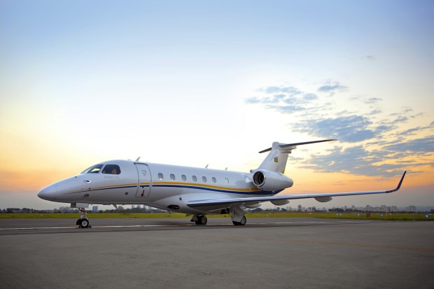 The first Legacy 500 to be delivered. Embraer Image.