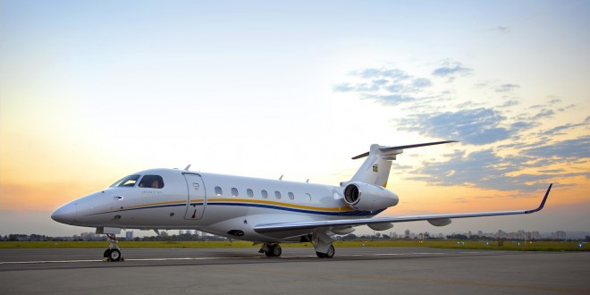 The first Legacy 500 to be delivered. Embraer Image.