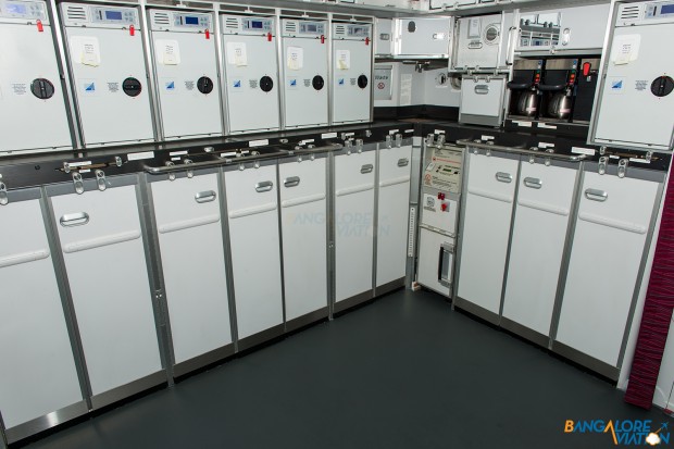 The rear galley on the DreamLiner.