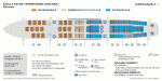 Air France Airbus A330-200 3-class seat-map and cabin layout. Airline image.
