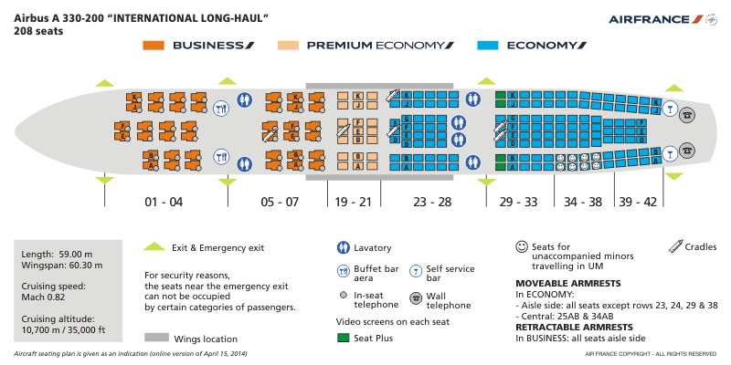 Air France 777 200 Seating Chart