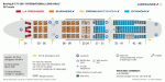 Air France Boeing 777-200ER 4-class seat-map and cabin layout.