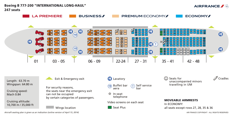 Air France 777 200 Seating Chart