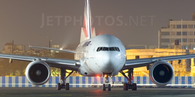 Air France Boeing 777-200ER F-GSPE at Mumbai CSI airport.