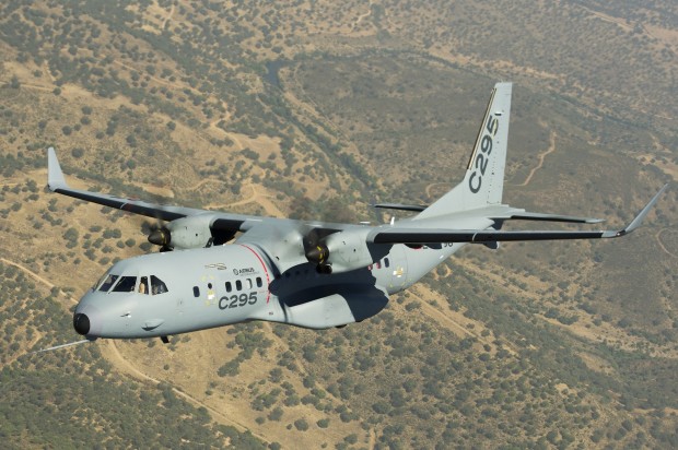 Airbus C295 military medium lift transport. Airbus image.