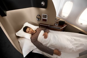 Qantas A380 first class suite. Qantas image.
