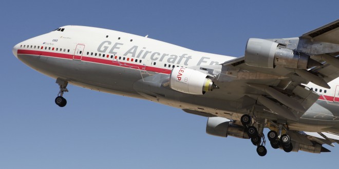 CFM LEAP 1-C on the 747-100 flying test bed.