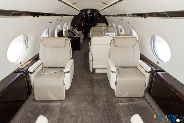 Forward cabin on the G650.