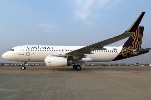 Vistara Airlines, Airbus A320 VT-TTB in its official livery