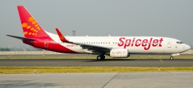 Spicejet Boeing 737-800WL VT-SGK at New Delhi airport.