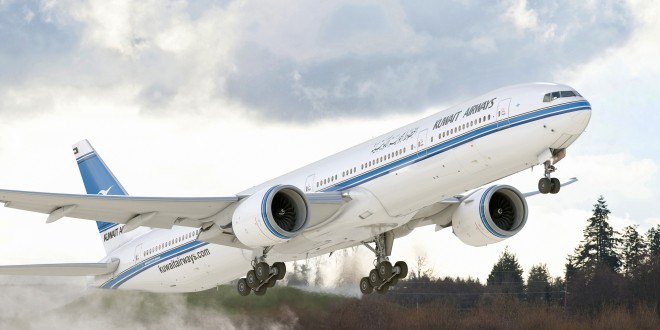 A CGI of a Kuwait Airways Boeing 777-300ER. Boeing Image.