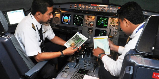 Malaysia Airlines implements electronic flight bag from Lufthansa Systems with Airbus Flysmart application.